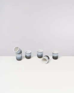 Alcachofra Espressobecher schwarzblau 6er-Set