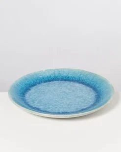 Alcachofra Teller groß grünblau
