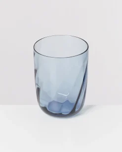 Calma Glas groß swirl blau 6er-Set