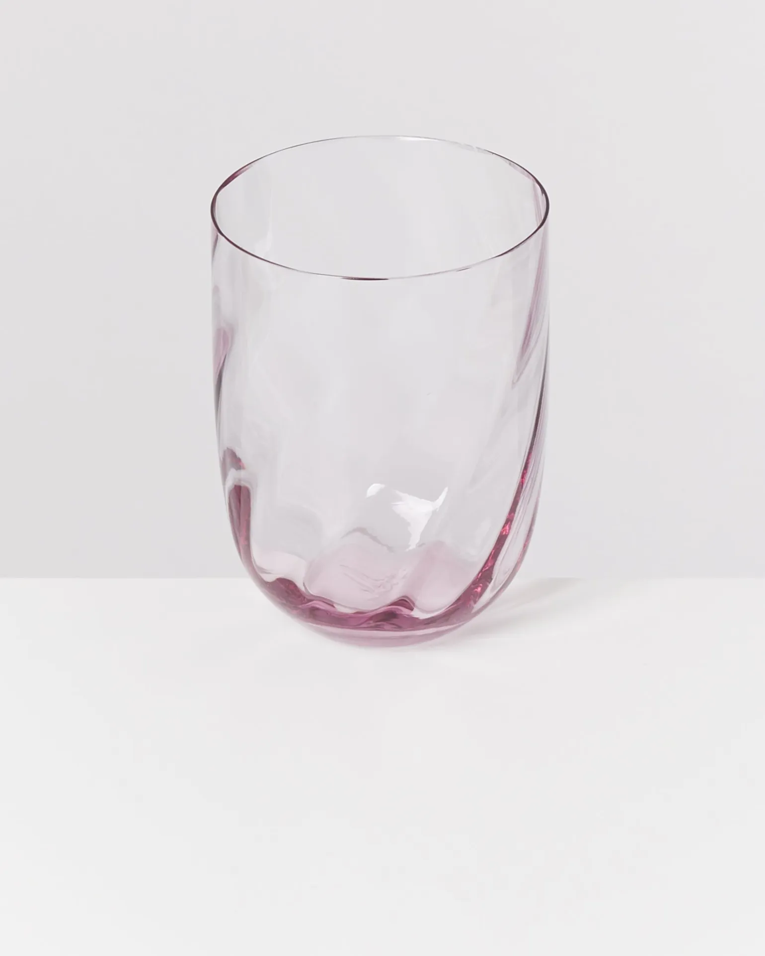 Calma Glas groß swirl lila 6er-Set