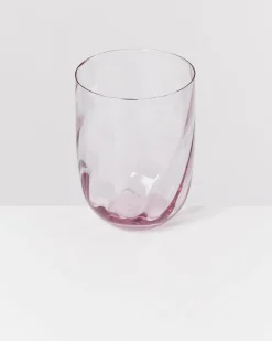 Calma Glas groß swirl lila 4er-Set
