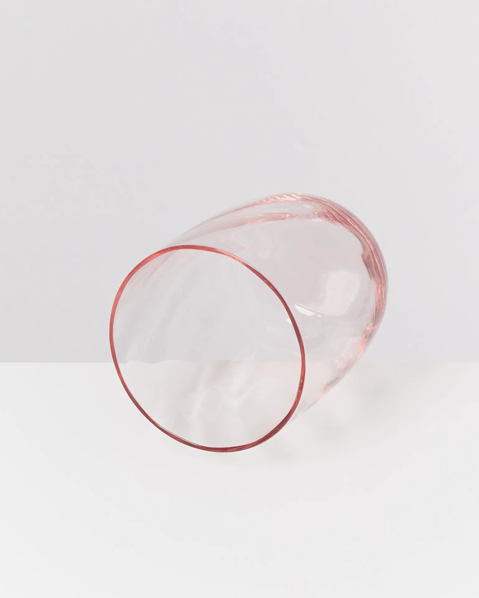 Calma Glas groß swirl rosé
