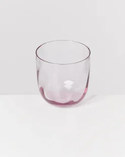 Calma Glas klein swirl lila 6er-Set