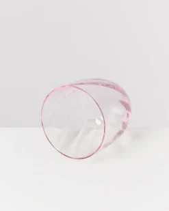 Calma Glas klein swirl rosé 4er-Set