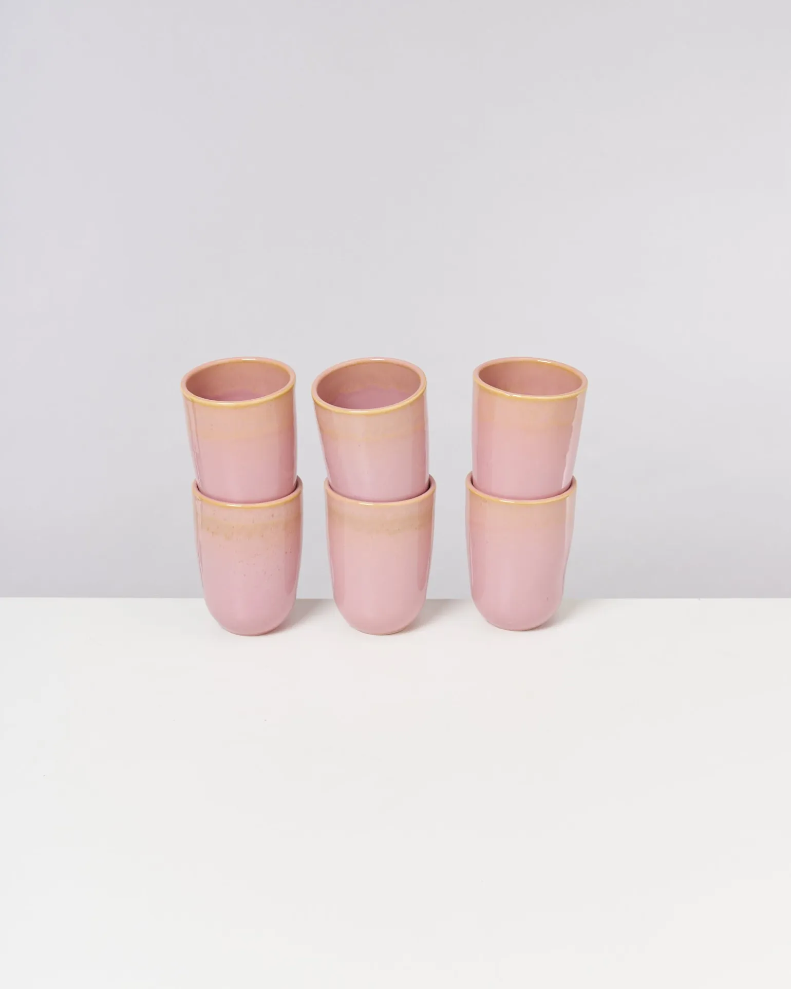 Copa Alto Becher groß gelb rosé