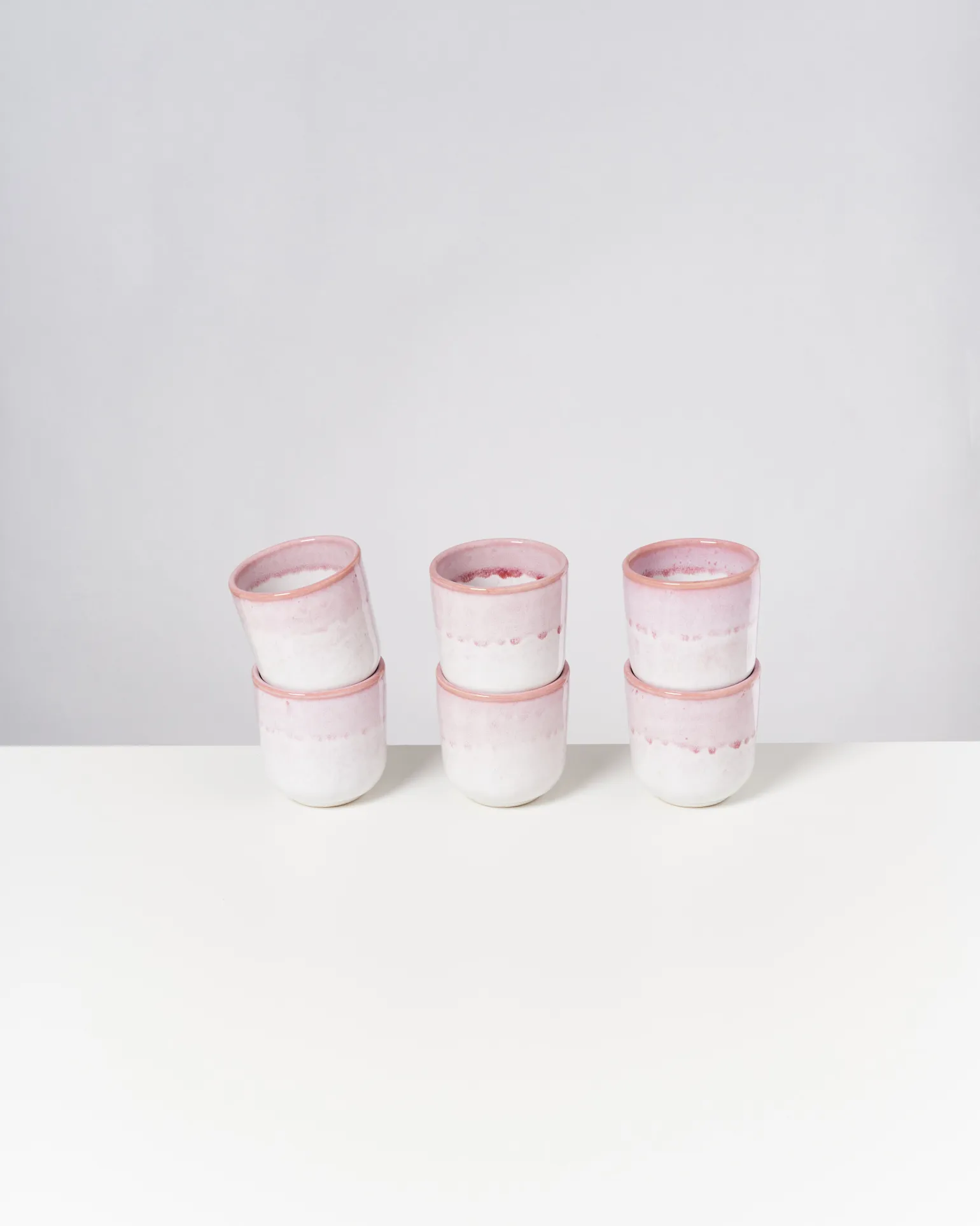 Copa Alto Becher klein rosa weiß