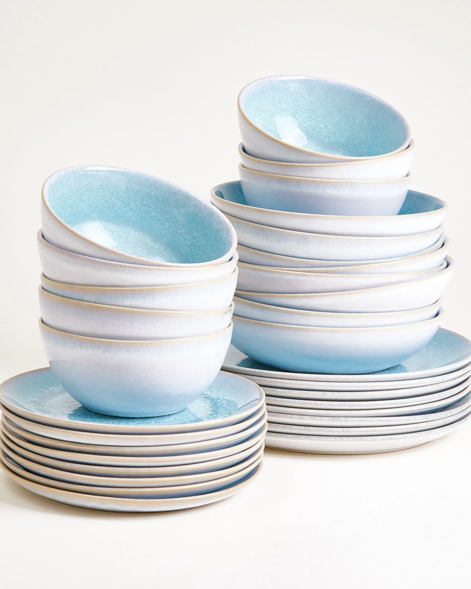 Cordoama Geschirr-Set classic aqua 32-teilig