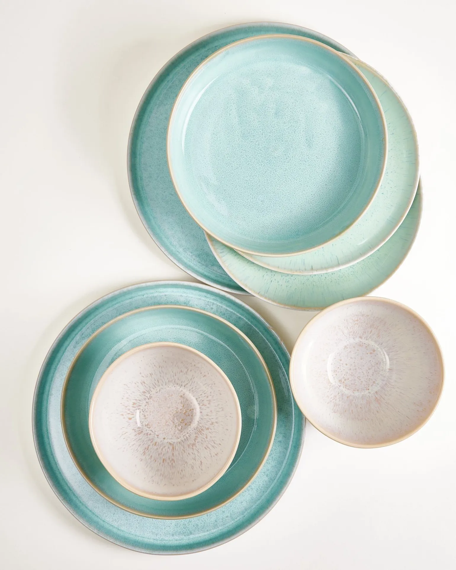 Geschirr-Set Mint Harmony mint sand 8-teilig