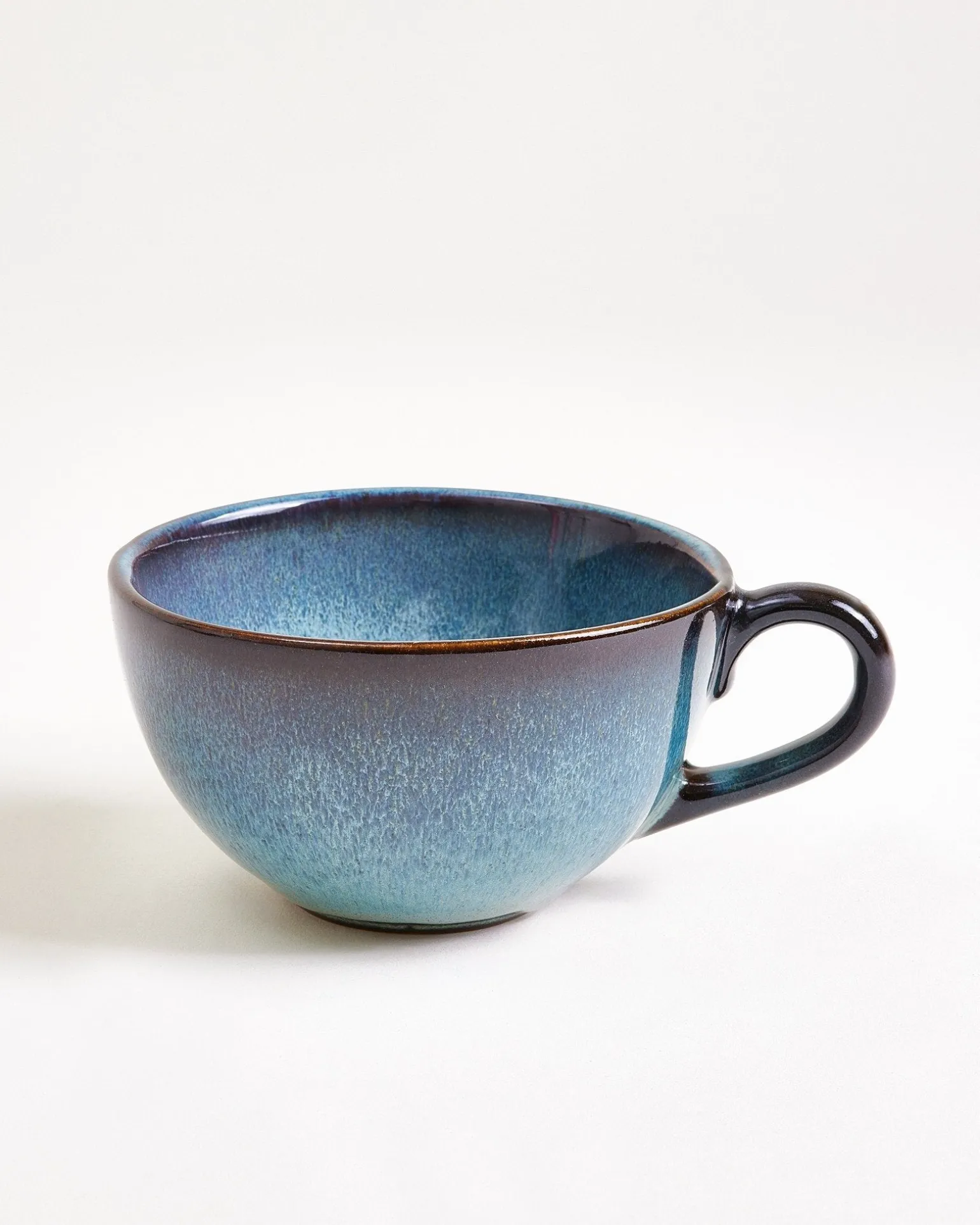 Madeira Teetasse & Untertasse groß classic grünblau