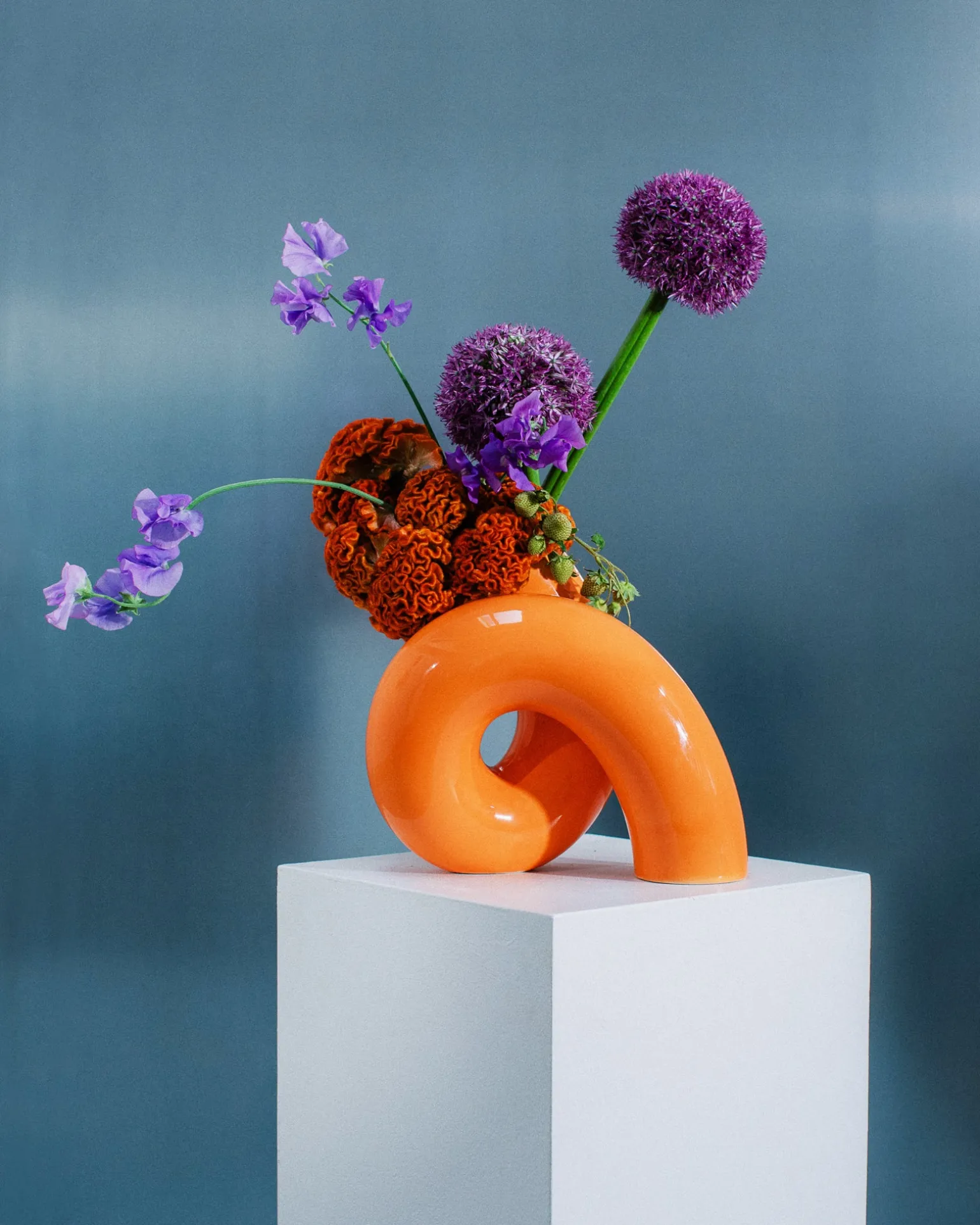 MaM x Ju Schnee Vase L orange