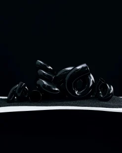MaM x Ju Schnee Vase L schwarz