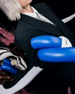 MaM x Ju Schnee Vase XL blau
