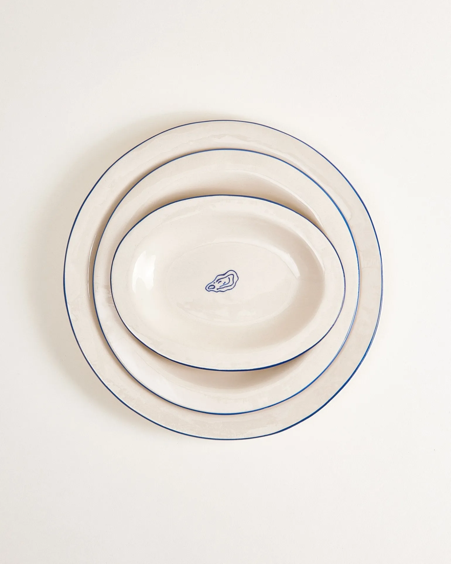 MaM x Sabre Paris Teller-Set blau 5-teilig