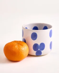 Nódoa Becher groß gepunktet blau 6er-Set