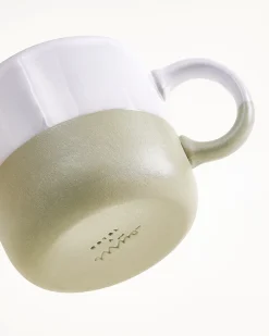 Seda Tasse klein salbeigrün weiß 4er-Set