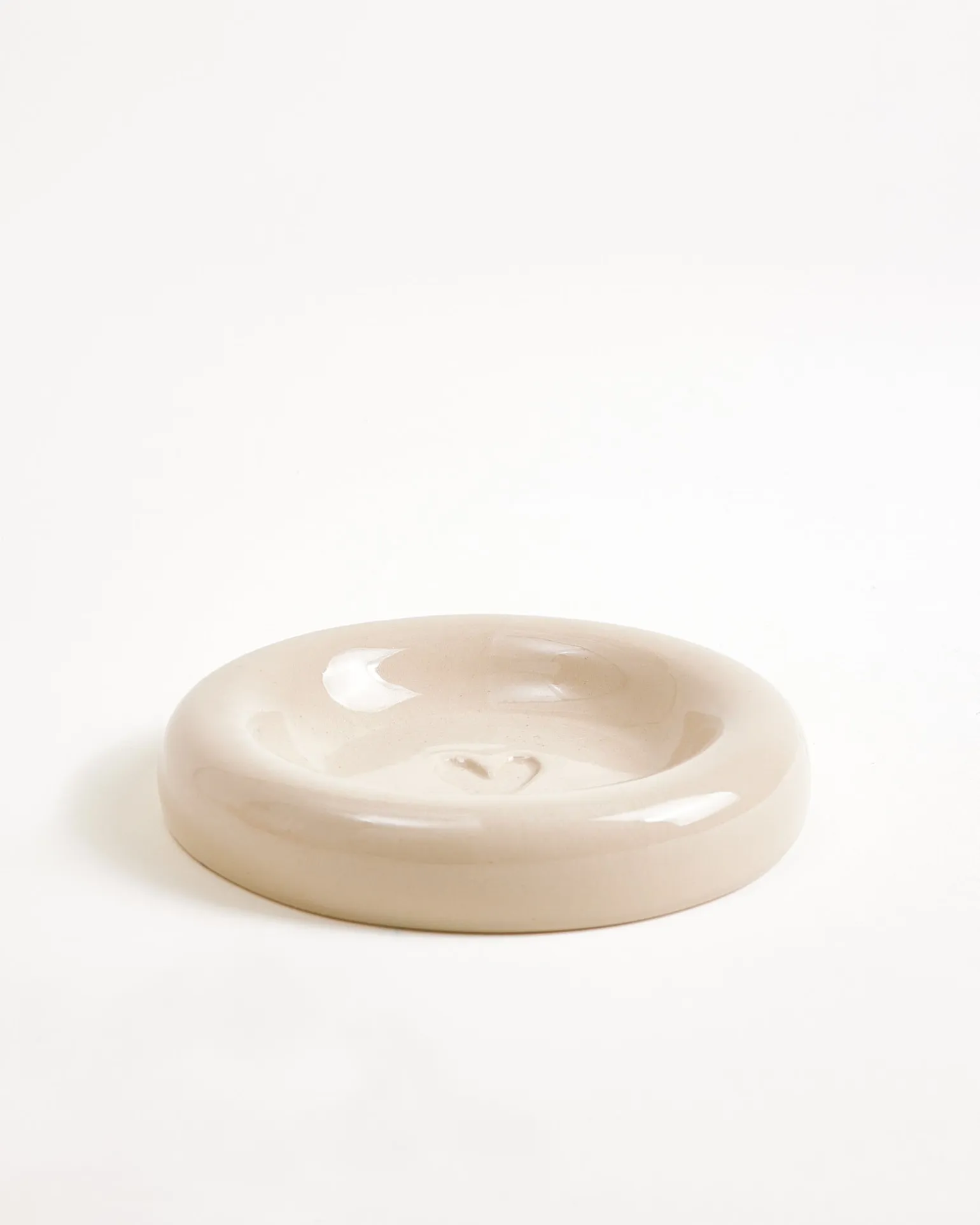 Seia Tasse & Untertasse Herz rosa sand