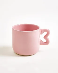 Seia Tasse & Untertasse Herz rosa